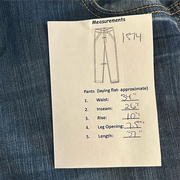 Lane Bryant Women's Size 14 Distressed Skinny Jeans Blue Denim - Picture 8 of 8